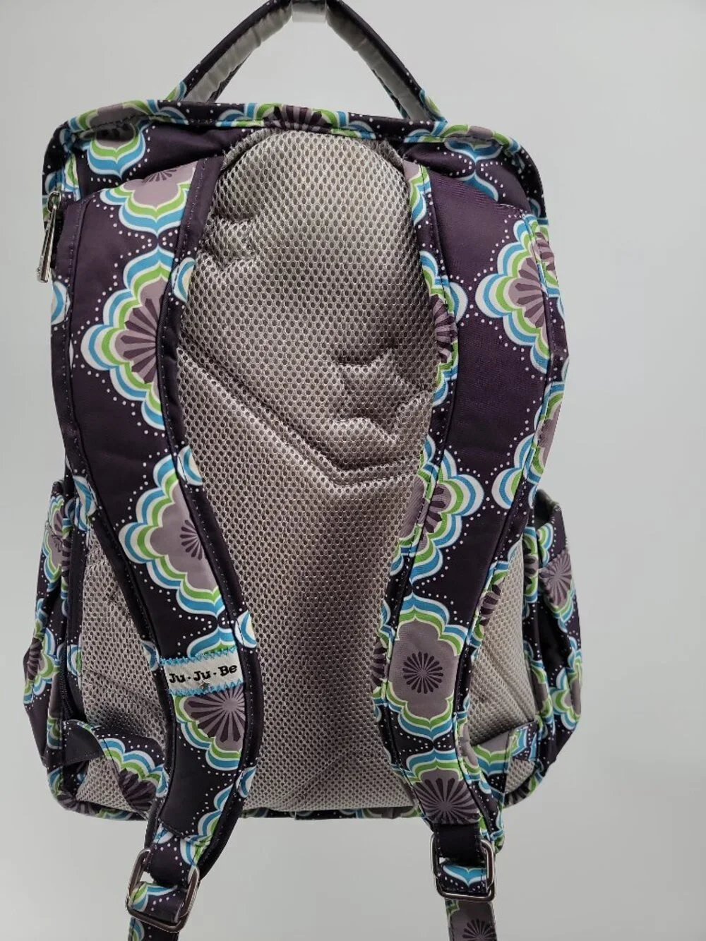 JuJuBe Be Right Back Diaper Bag Backpack Whimsical Whisper Changing Pad